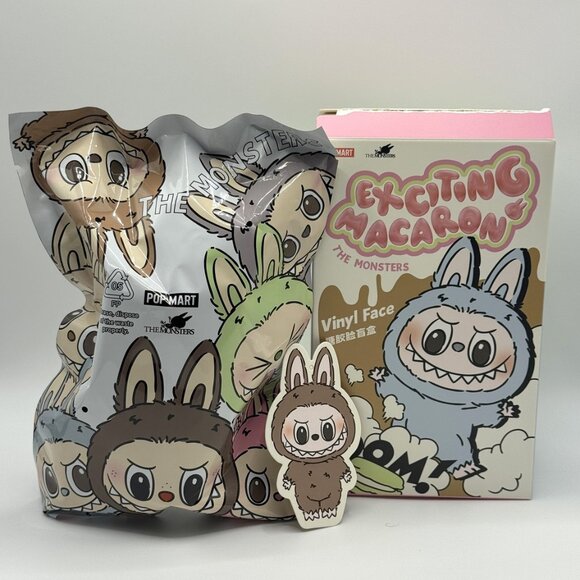 Pop Mart Labubu The Monsters Exciting Macaron Toffee, Open Box Sealed Bag - Picture 2 of 8